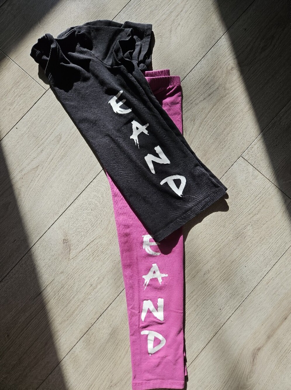 Tag Girls Dance Clothes Lot Size 8 Leggings T-Shirt Set Pink Black🩷